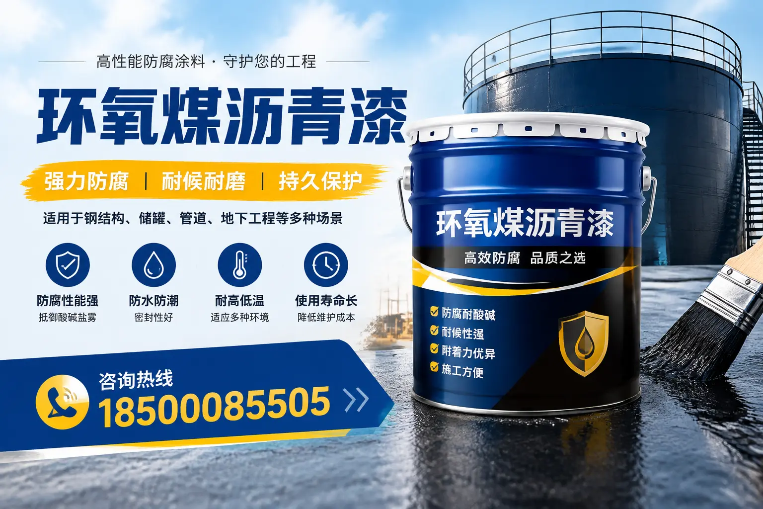 环氧煤沥青漆在工业中的应用，哈尔滨企业的选择